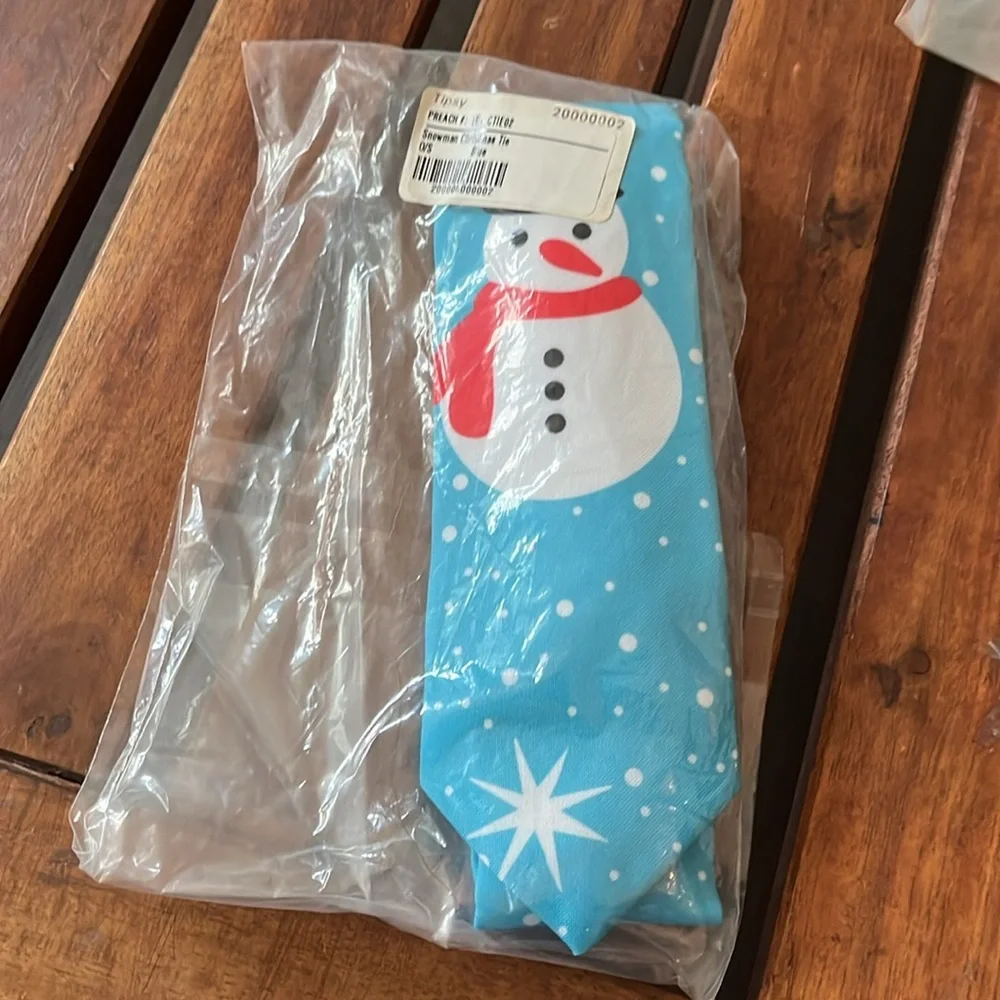Tipsy Elves‎ snowman standard tie new in bag